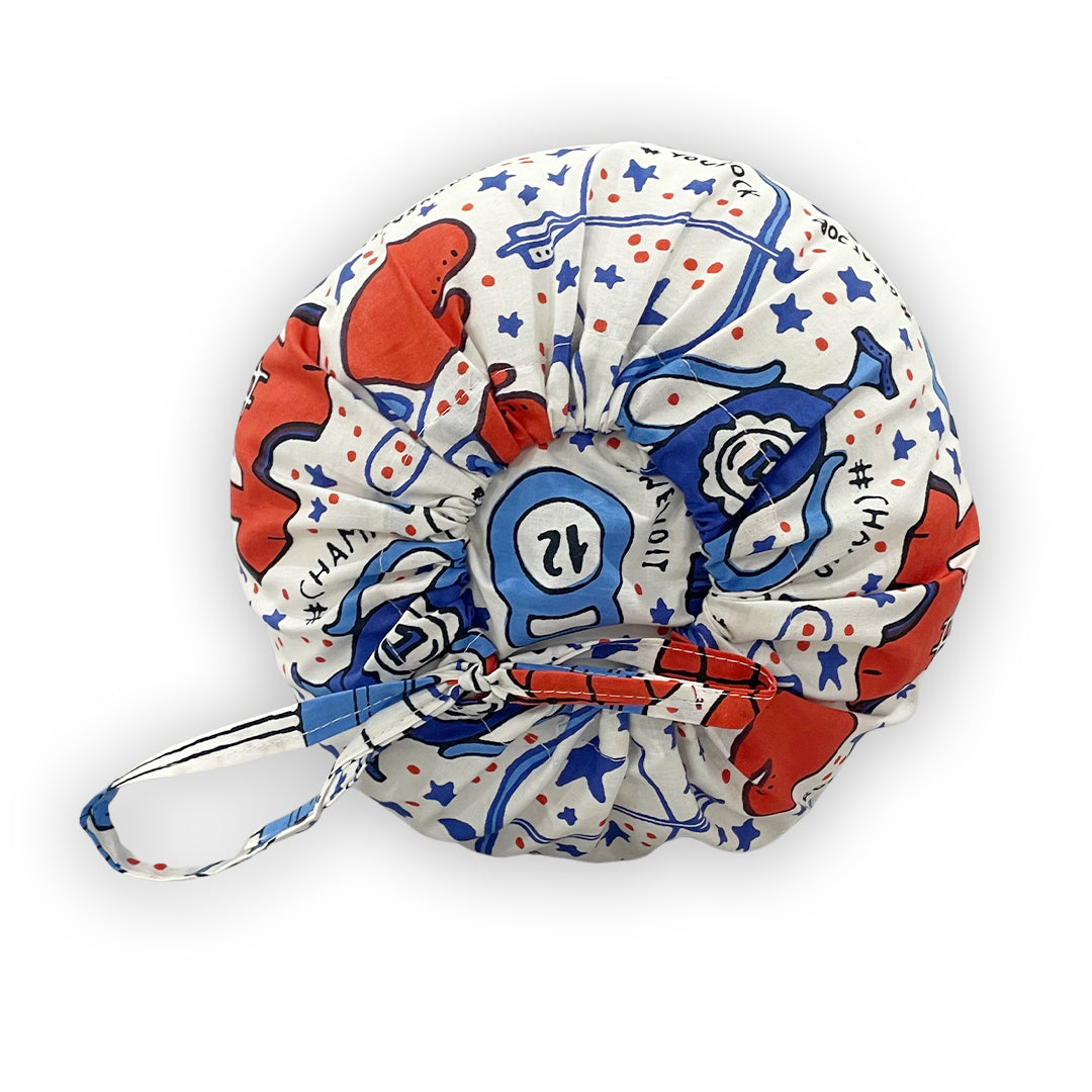 Sports Theme Printed Pure Cotton White Bolster Covers 30 x 30 Inches Pack Of 2