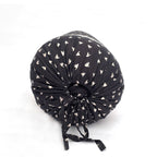 Minimal Geometric Printed Pure Cotton Black Bolster Covers 30 x 30 Inches Pack Of 2