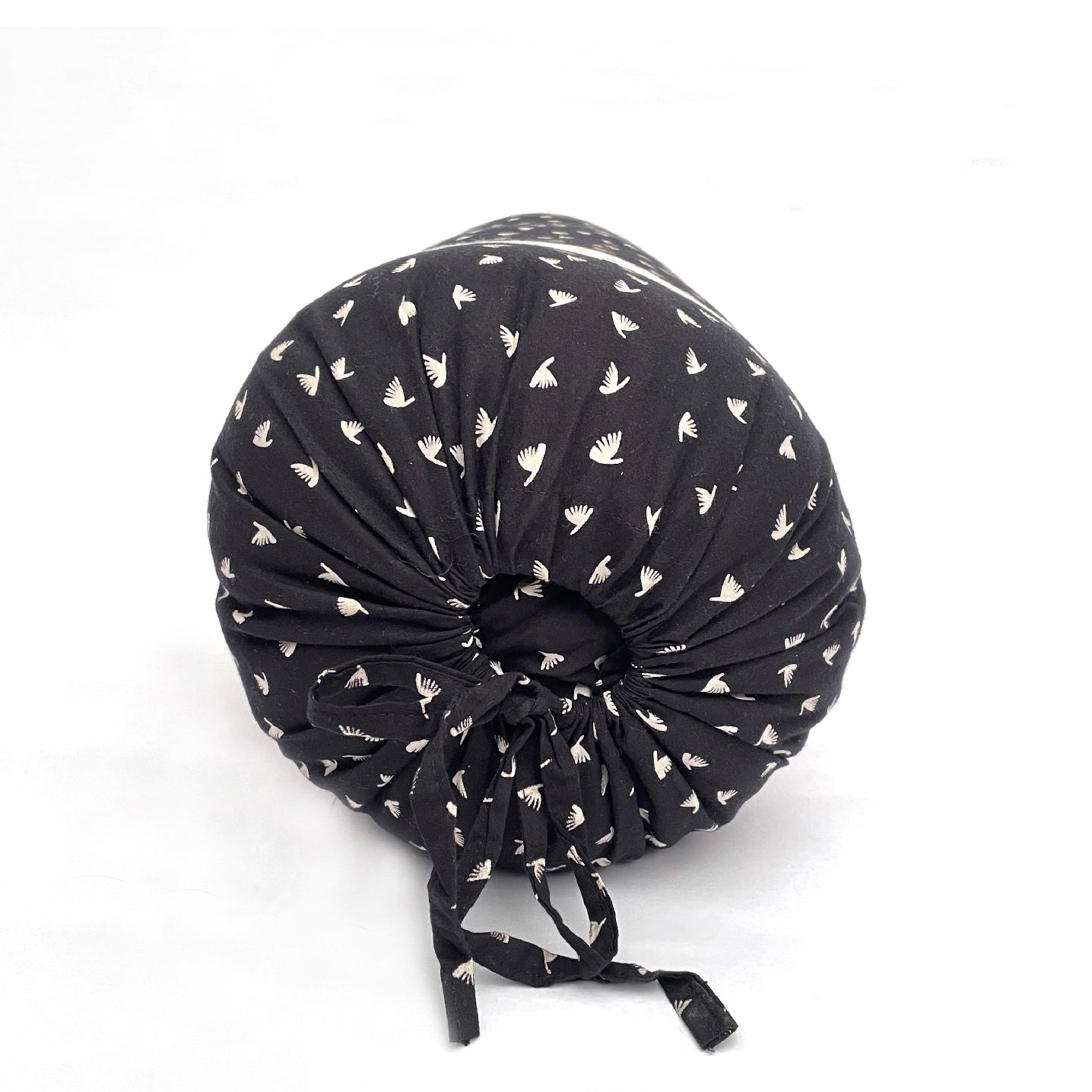 Minimal Geometric Printed Pure Cotton Black Bolster Covers 30 x 30 Inches Pack Of 2
