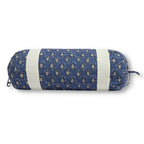 Ethnic Motif Printed Pure Cotton Navy Blue Bolster Covers 30 x 30 Inches Pack Of 2