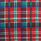 Check Printed Pure Cotton Red Bolster Covers 30 x 30 Inches Pack Of 2