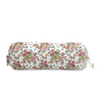 Floral Printed Pure Cotton Cream Bolster Covers 30 x 30 Inches Pack Of 2