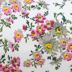 Floral Printed Pure Cotton Cream Bolster Covers 30 x 30 Inches Pack Of 2