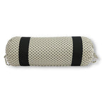 Woven Geometric Printed Pure Cotton Black Bolster Covers 30 x 30 Inches Pack Of 2