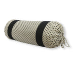 Woven Geometric Printed Pure Cotton Black Bolster Covers 30 x 30 Inches Pack Of 2