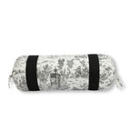 Scenic Toile Printed Pure Cotton White Bolster Covers 30 x 30 Inches Pack Of 2