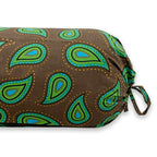 Paisley Printed Pure Cotton Brwon Bolster Covers 30 x 30 Inches Pack Of 2