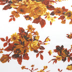 Floral Printed Pure Cotton White Bolster Covers 30 x 30 Inches Pack Of 2