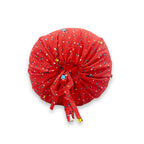 Star Printed Pure Cotton Red Bolster Covers 30 x 30 Inches Pack Of 2