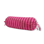 Stripe Printed Pure Cotton Pink Bolster Covers 30 x 30 Inches Pack Of 2