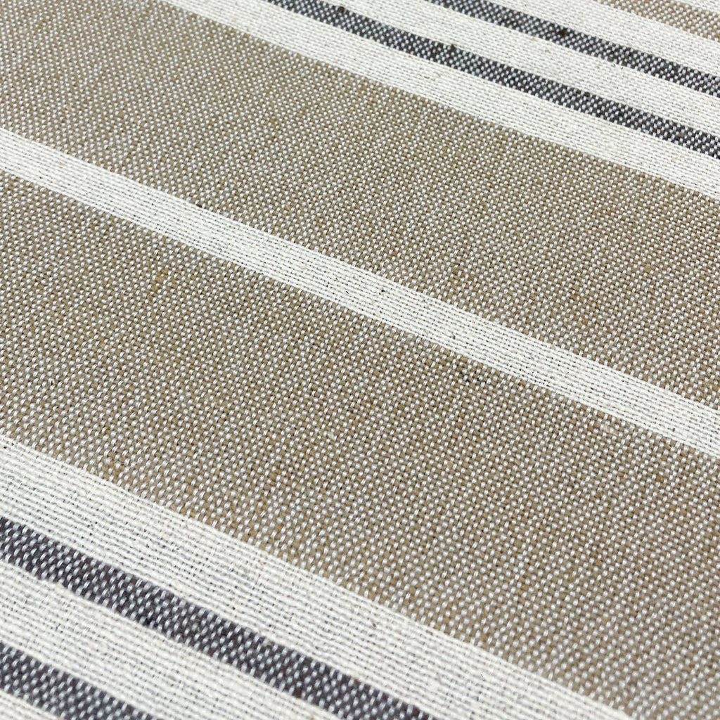 Classic Stripe Beige Pure Cotton Bed Cover King Size 90 x 100 Inches Pack of 1