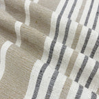 Classic Stripe Beige Pure Cotton Bed Cover King Size 90 x 100 Inches Pack of 1