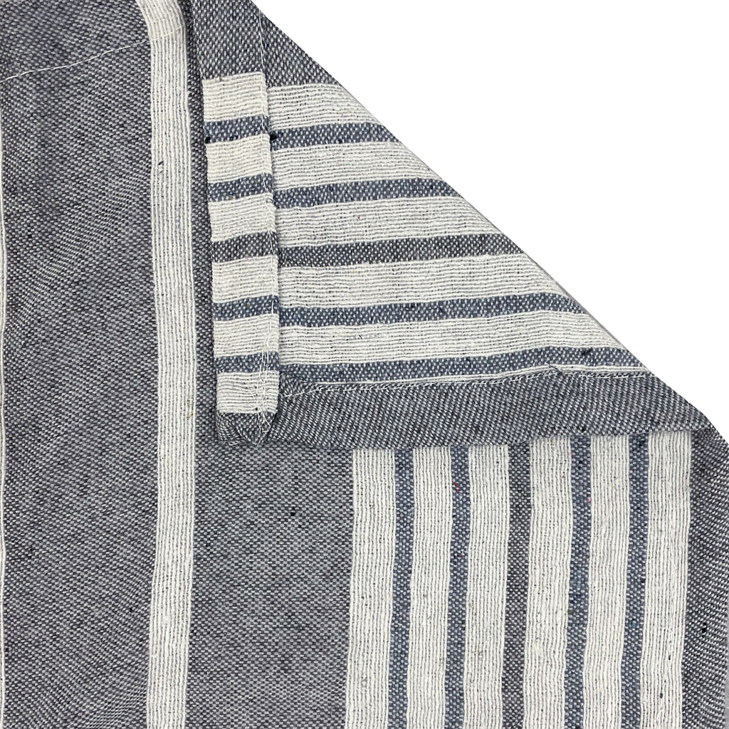 Classic Stripe Grey Pure Cotton Bed Cover King Size 90 x 100 Inches Pack of 1