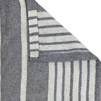 Classic Stripe Grey Pure Cotton Bed Cover King Size 90 x 100 Inches Pack of 1