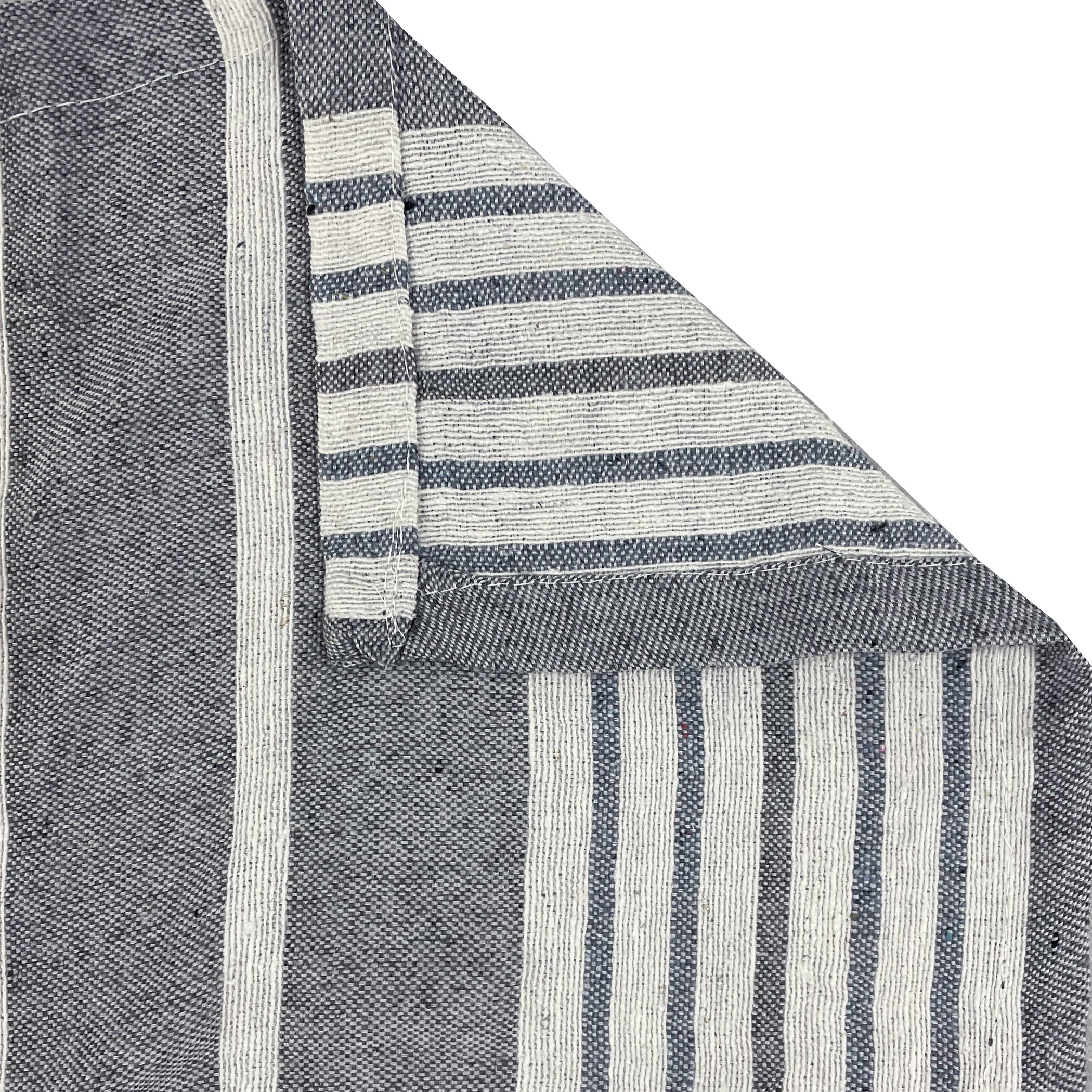 Classic Stripe Grey Pure Cotton Bed Cover King Size 90 x 100 Inches Pack of 1