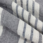 Classic Stripe Grey Pure Cotton Bed Cover King Size 90 x 100 Inches Pack of 1