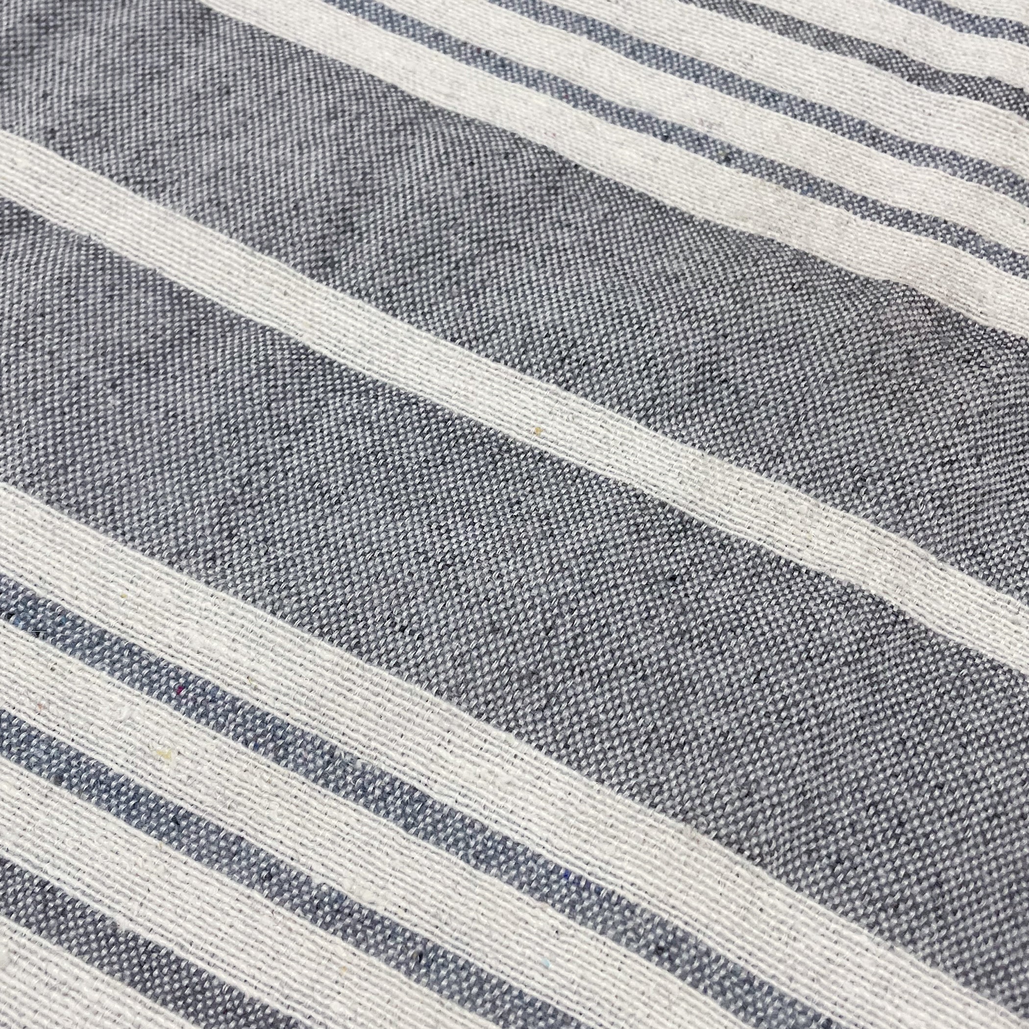 Classic Stripe Grey Pure Cotton Bed Cover King Size 90 x 100 Inches Pack of 1