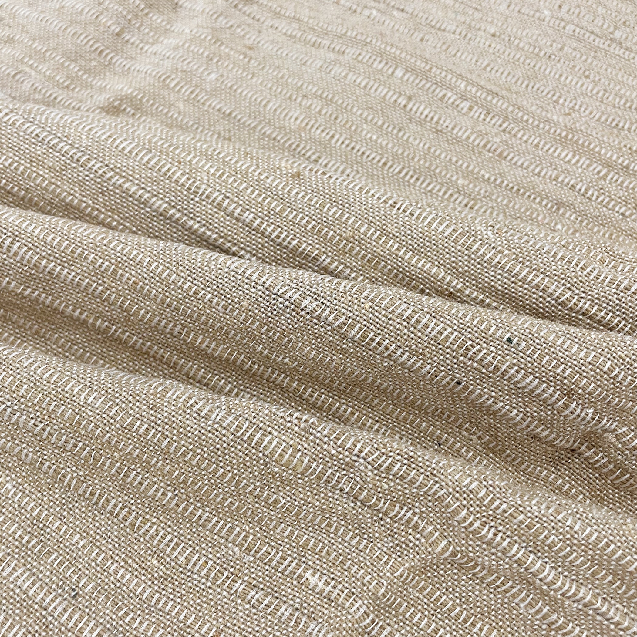 Solid Beige Pure Cotton Bed Cover King Size 90 x 100 Inches with 2 Pillow Covers Pack of 1