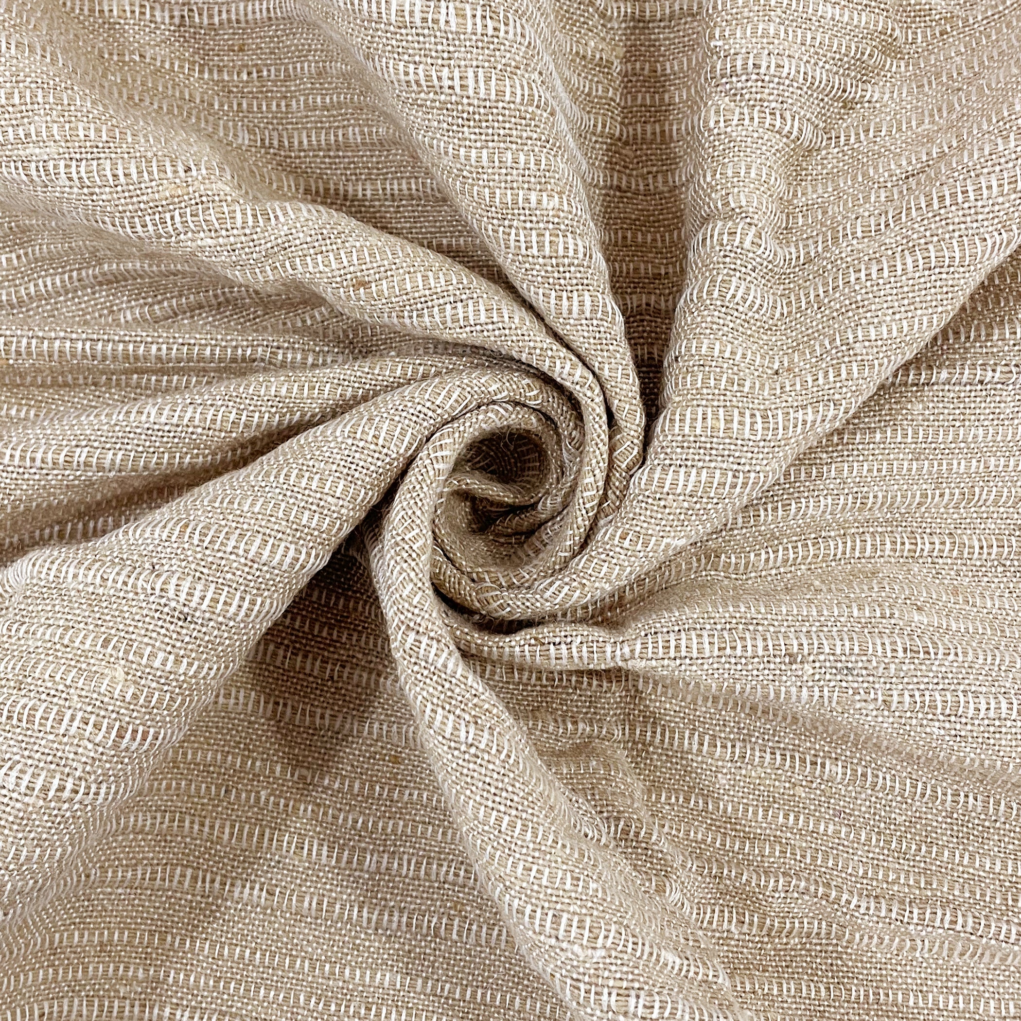 Solid Beige Pure Cotton Bed Cover King Size 90 x 100 Inches with 2 Pillow Covers Pack of 1