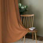 Caramel Brown Serenity 250 GSM Polyester 100% Blackout Eyelet Curtain