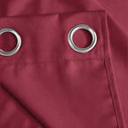 Burgundy Serenity 250 GSM Polyester 100% Blackout Eyelet Curtain