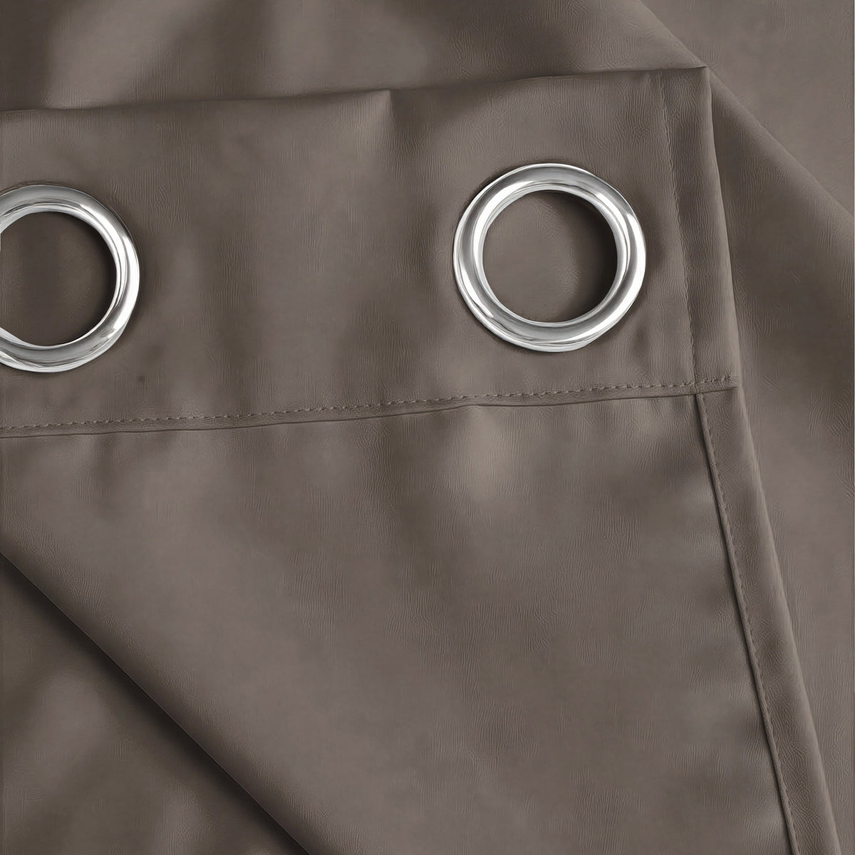Charcoal Grey Serenity 250 GSM Polyester 100% Blackout Eyelet Curtain