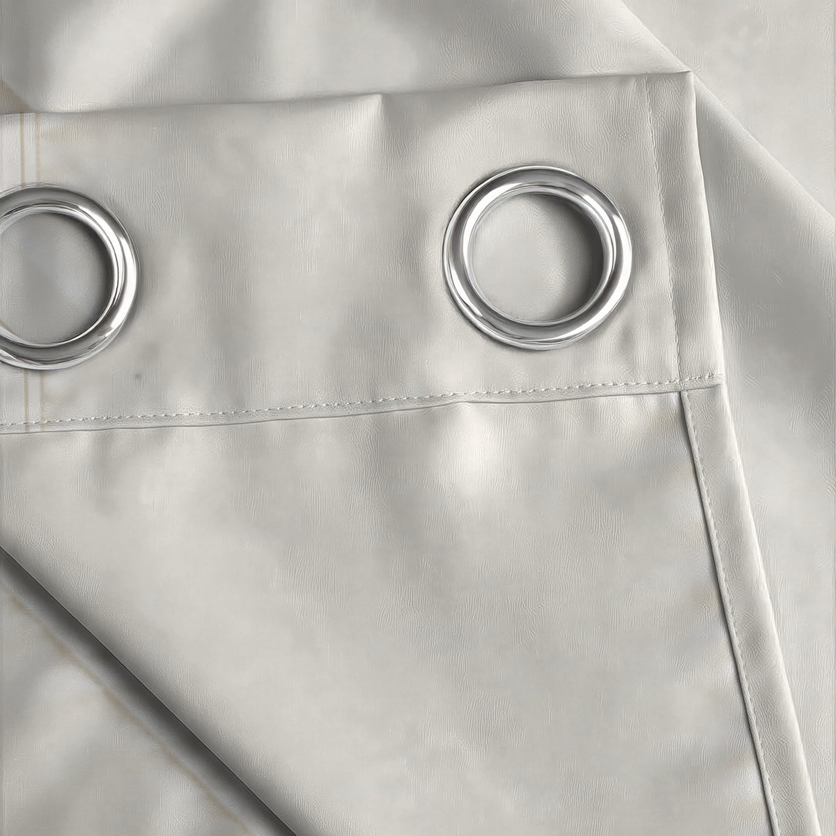 Ivory Serenity 250 GSM Polyester 100% Blackout Eyelet Curtain