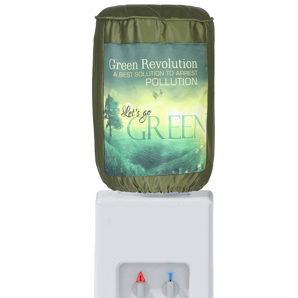 Green Revolution Printed Water Dispenser Bottle Cover - 20 Litre