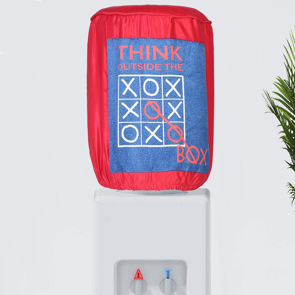 Think Outside the Box 20 Litre Water Dispenser Bottle Cover - Reusable Fabric Dust Protector (Red)