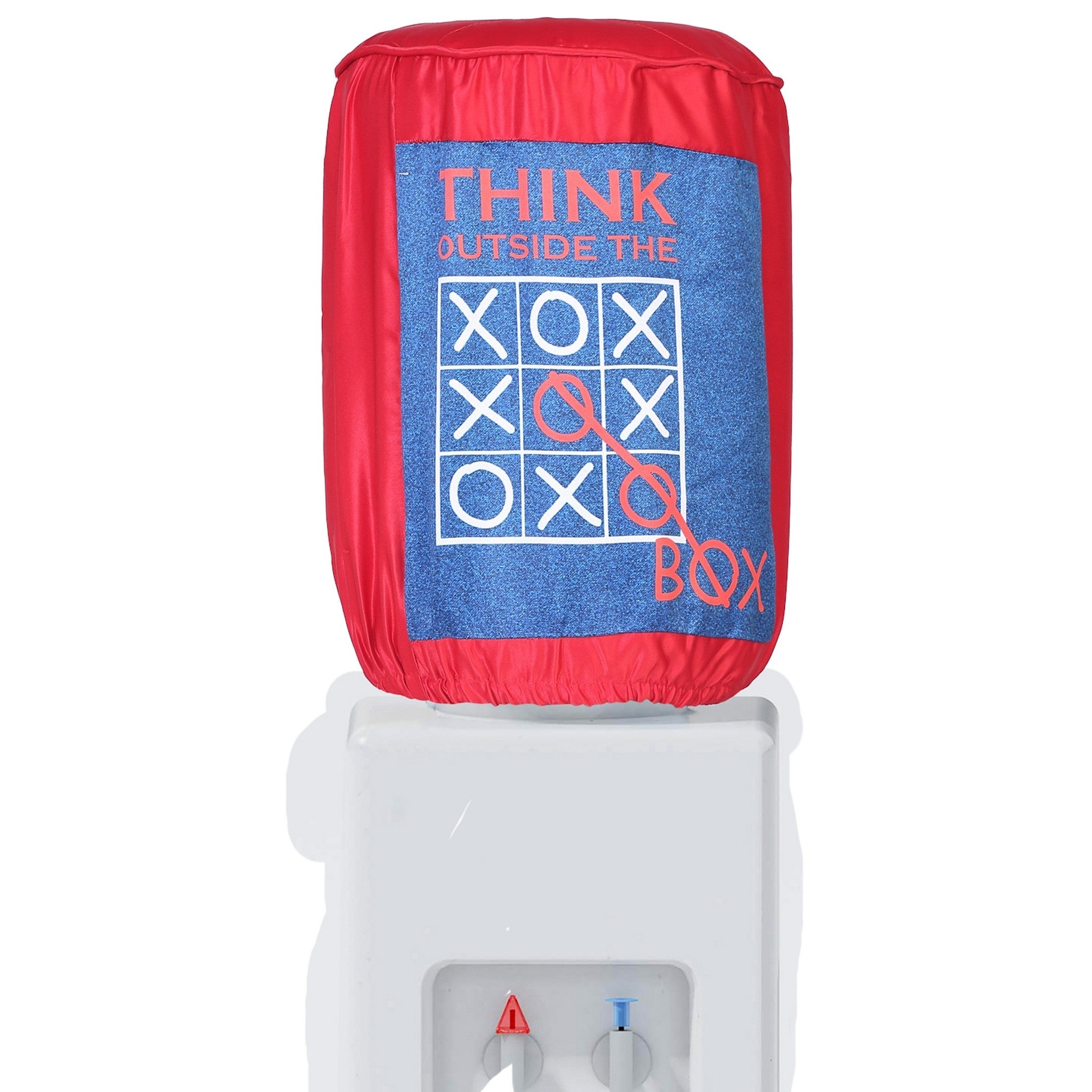 Think Outside the Box 20 Litre Water Dispenser Bottle Cover - Reusable Fabric Dust Protector (Red)