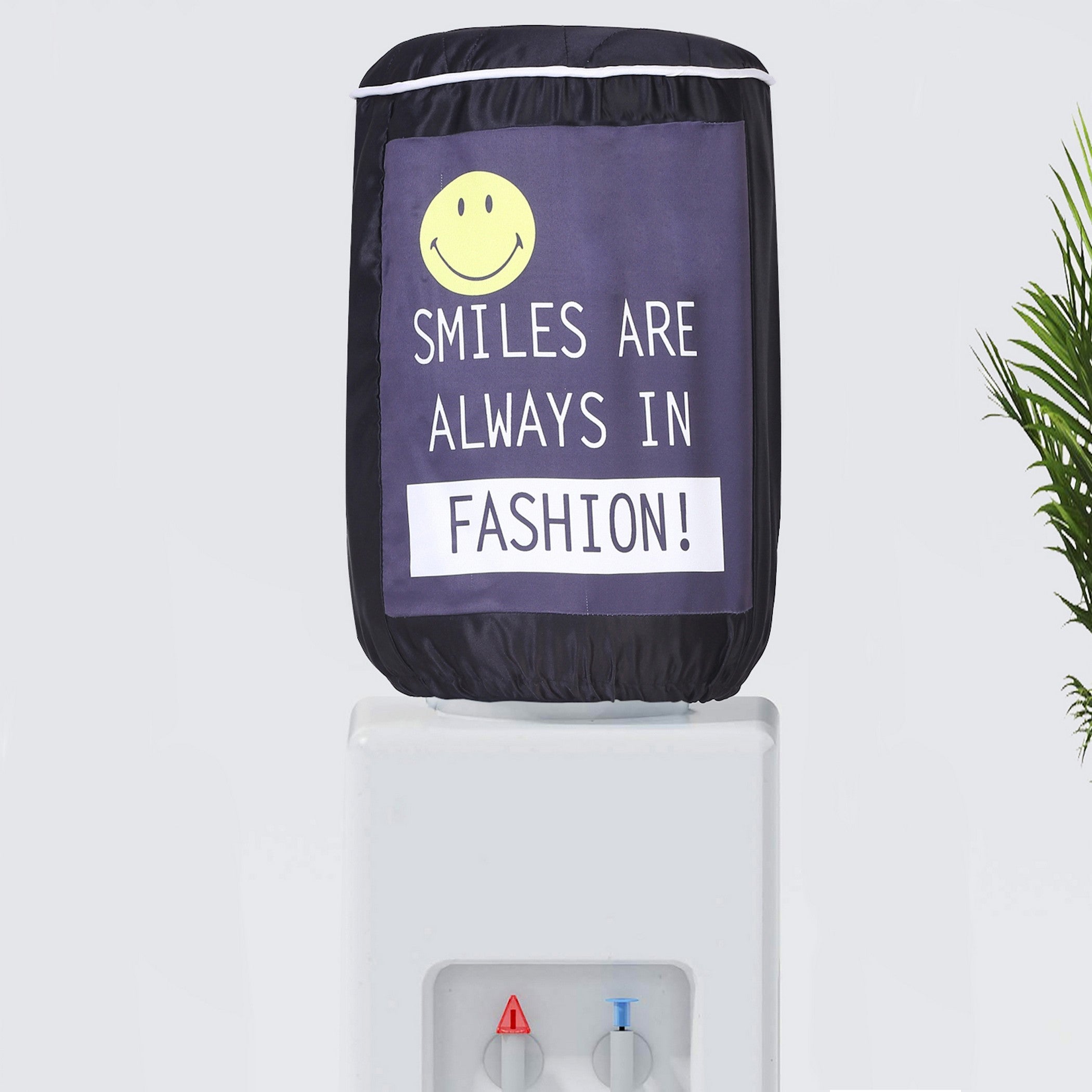 Smiles Are Always in Fashion 20 Litre Water Dispenser Bottle Cover - Reusable Fabric Dust Protector