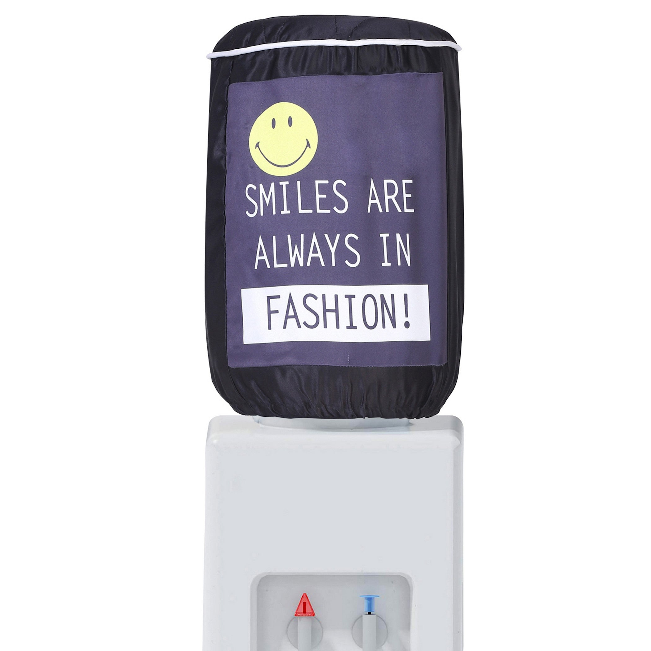 Smiles Are Always in Fashion 20 Litre Water Dispenser Bottle Cover - Reusable Fabric Dust Protector