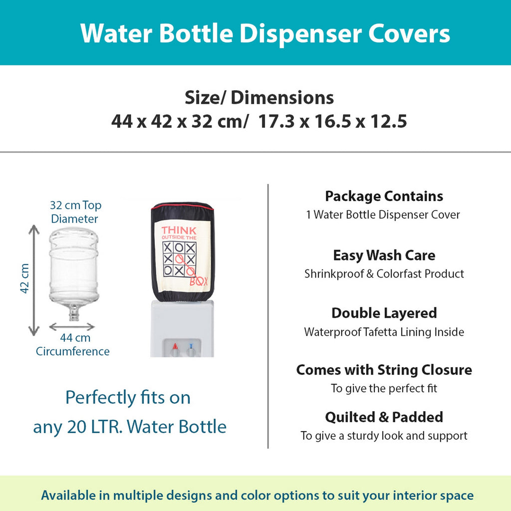 Think Outside the Box 20 Litre Water Dispenser Bottle Cover - Reusable Fabric Dust Protector