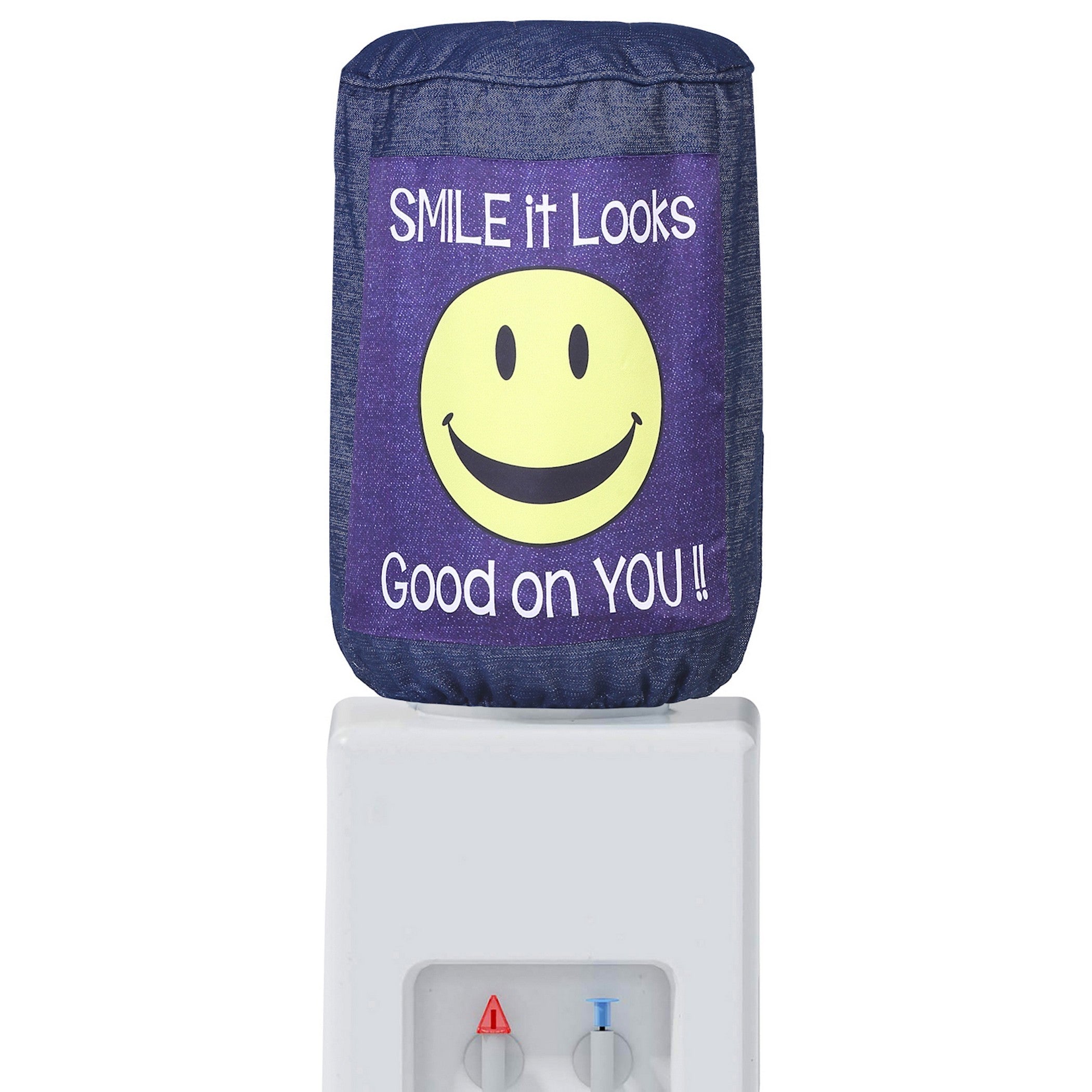 Smile It Looks Good on You 20 Litre Water Dispenser Bottle Cover - Reusable Fabric Dust Protector