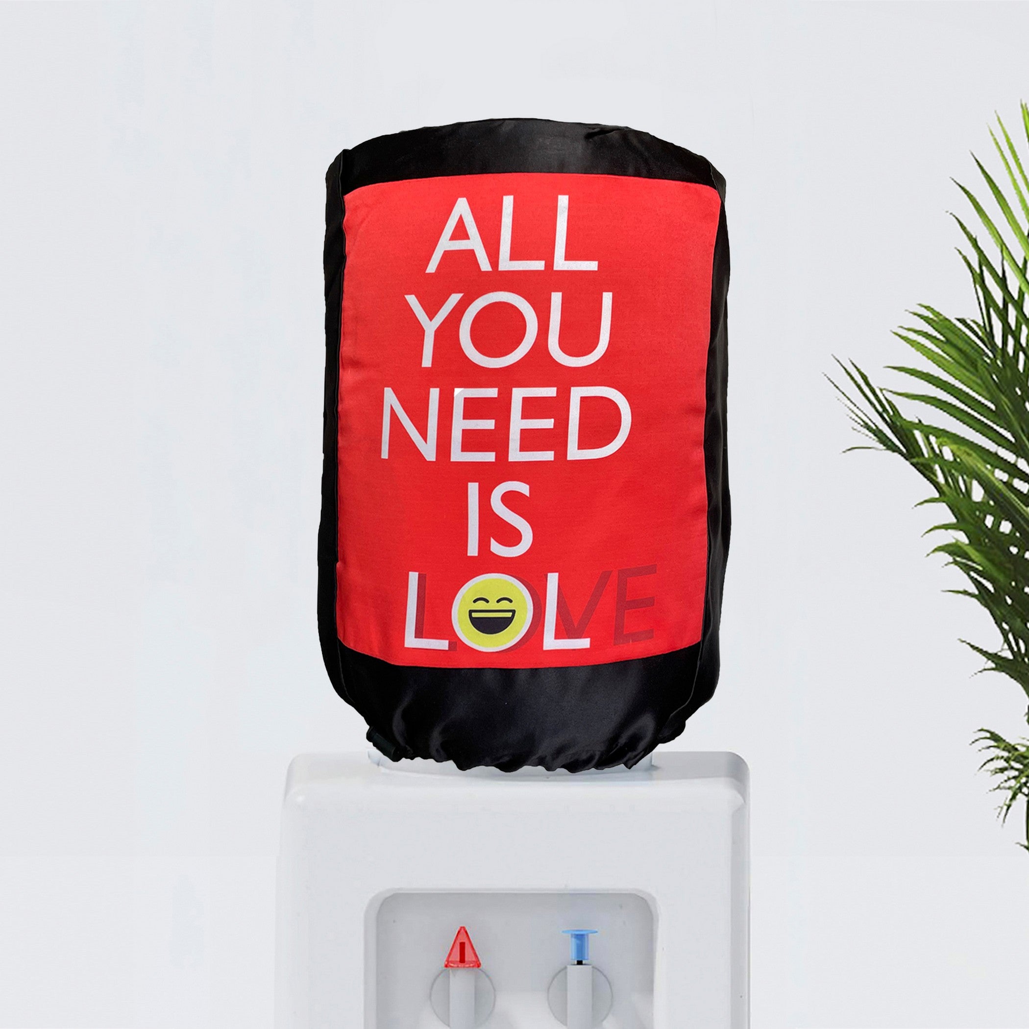 All You Need Is Love 20 Litre Water Dispenser Bottle Cover - Reusable Fabric Dust Protector