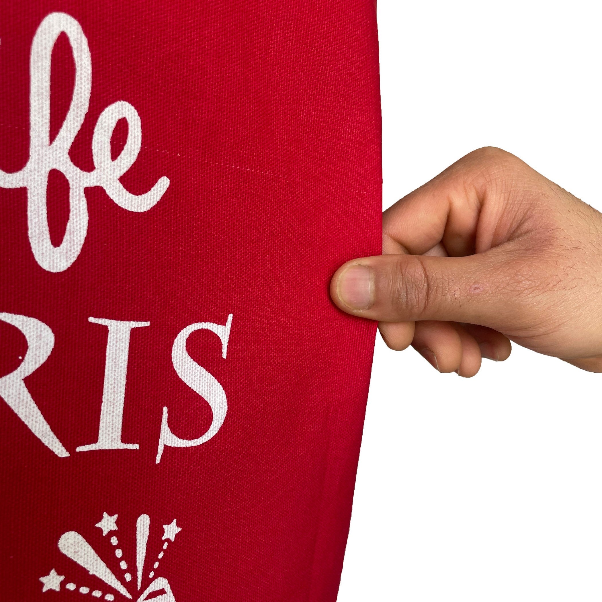 Motivational Red Water Dispenser Bottle Cover - “Let Life Surprise You”