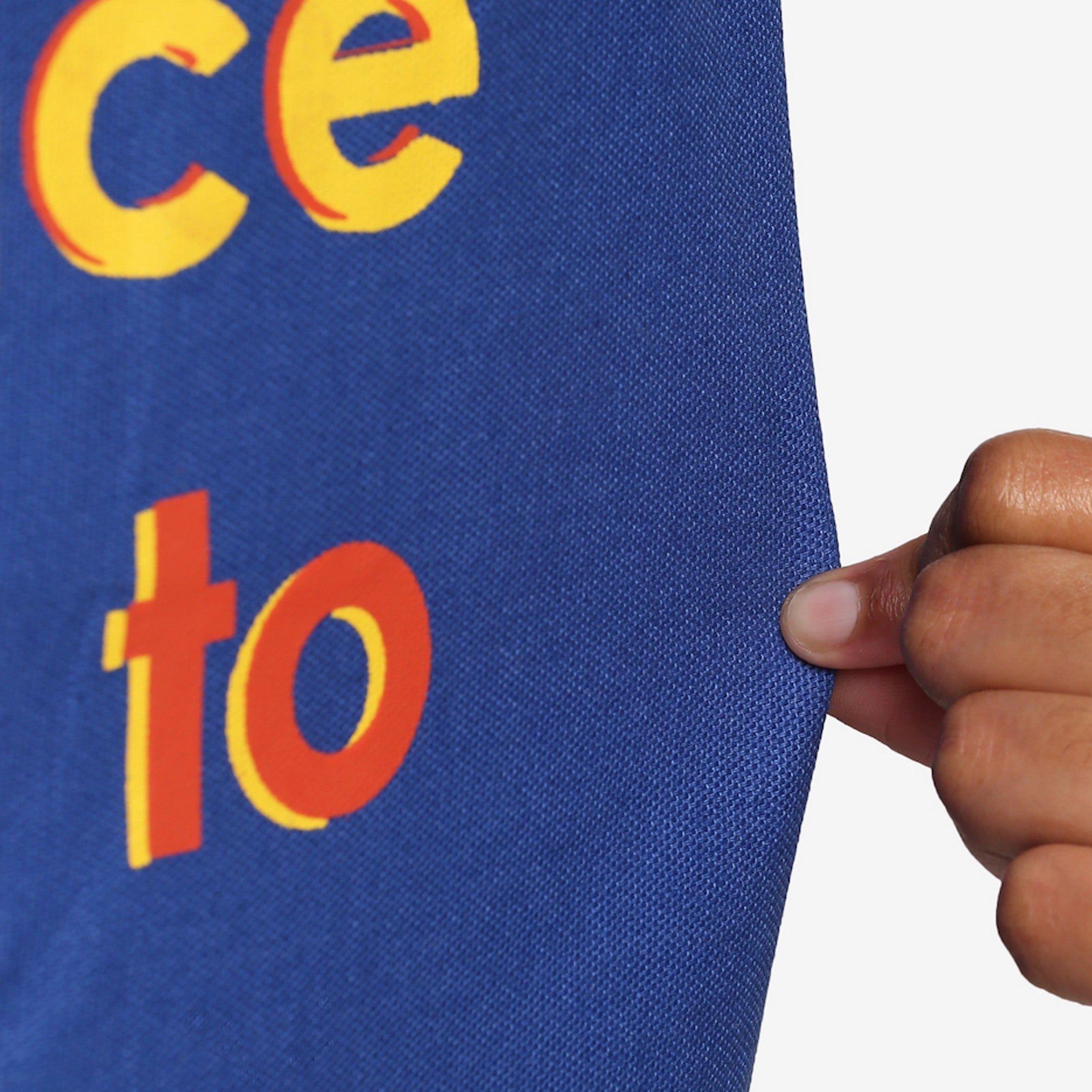 Water Dispenser Bottle Cover - Navy Blue “Importance of Water” Quote Print