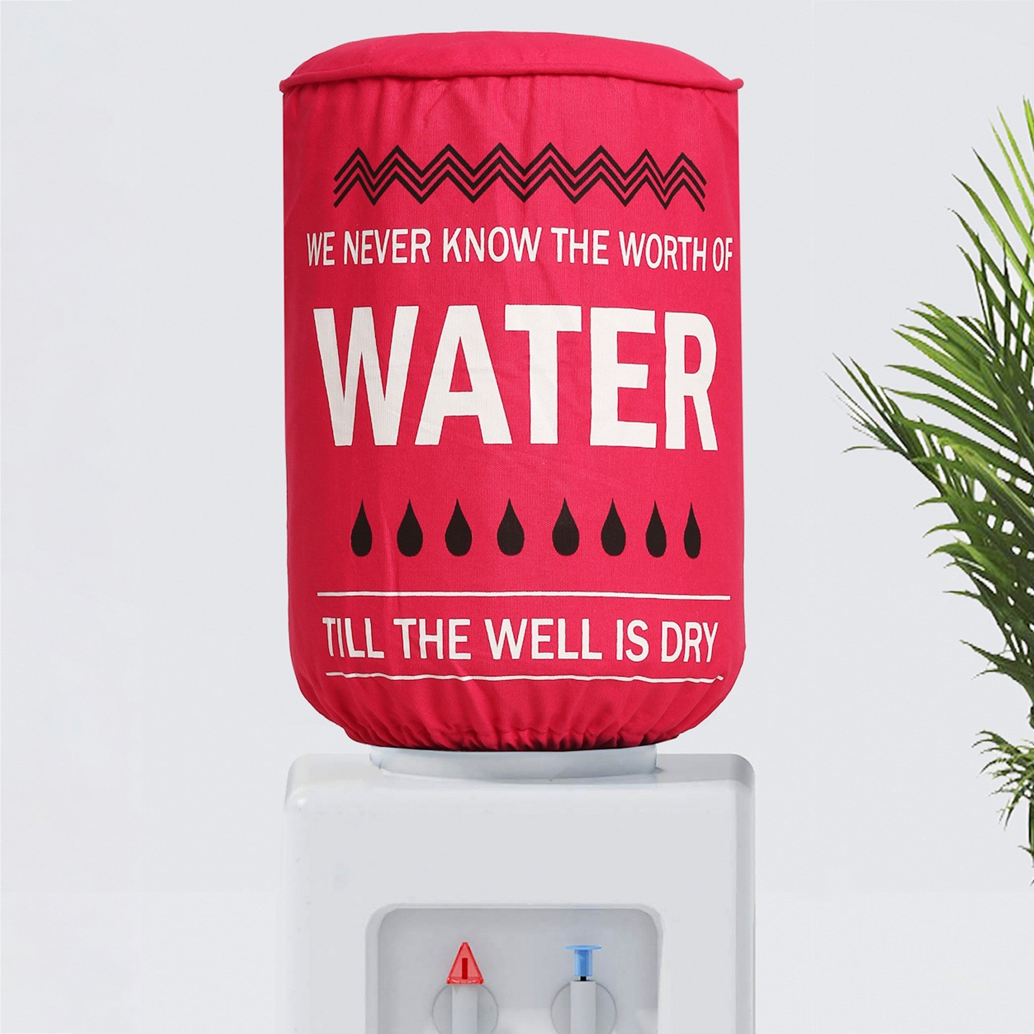 Worth of Water Quote Printed Water Dispenser Bottle Cover - 20 Litre