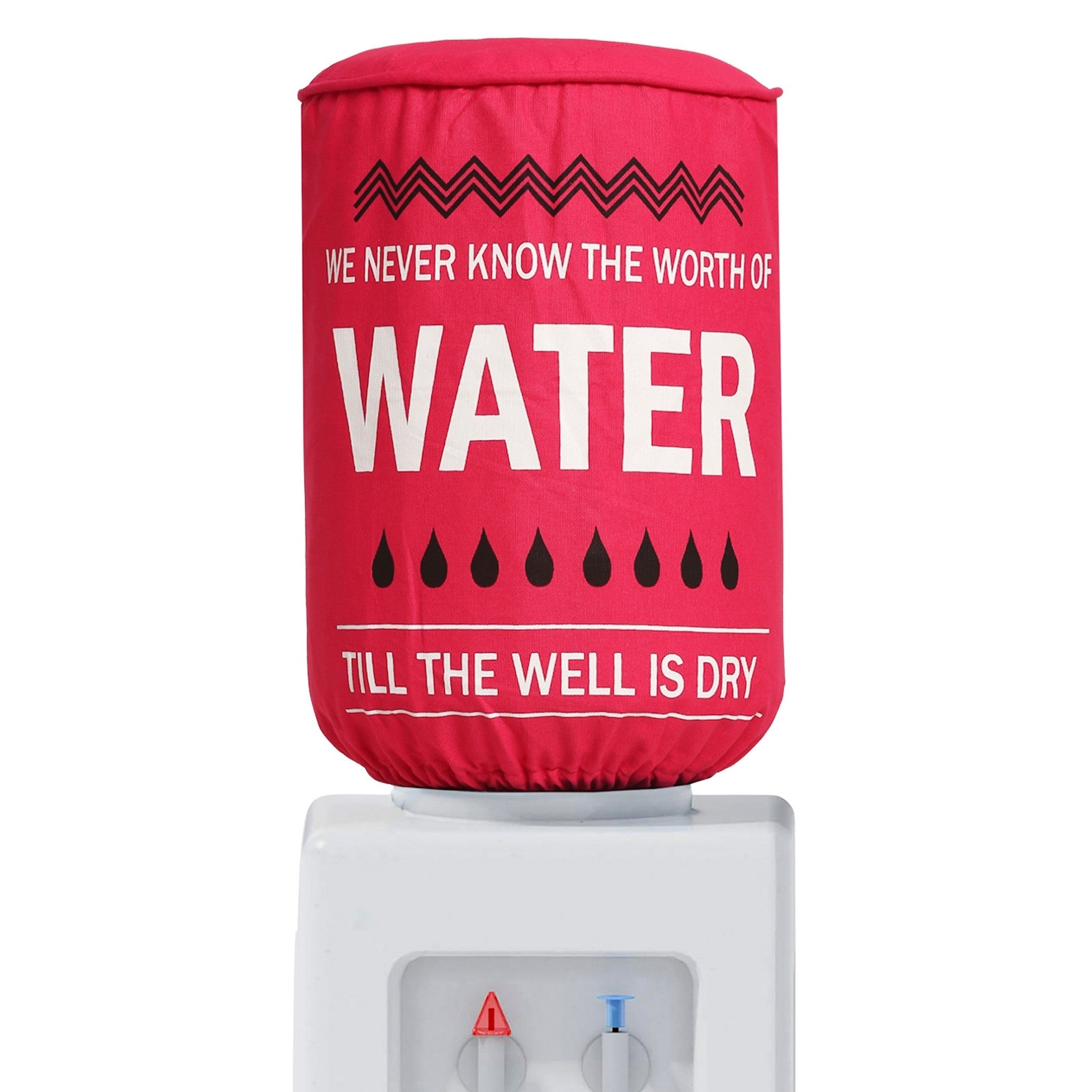 Worth of Water Quote Printed Water Dispenser Bottle Cover - 20 Litre