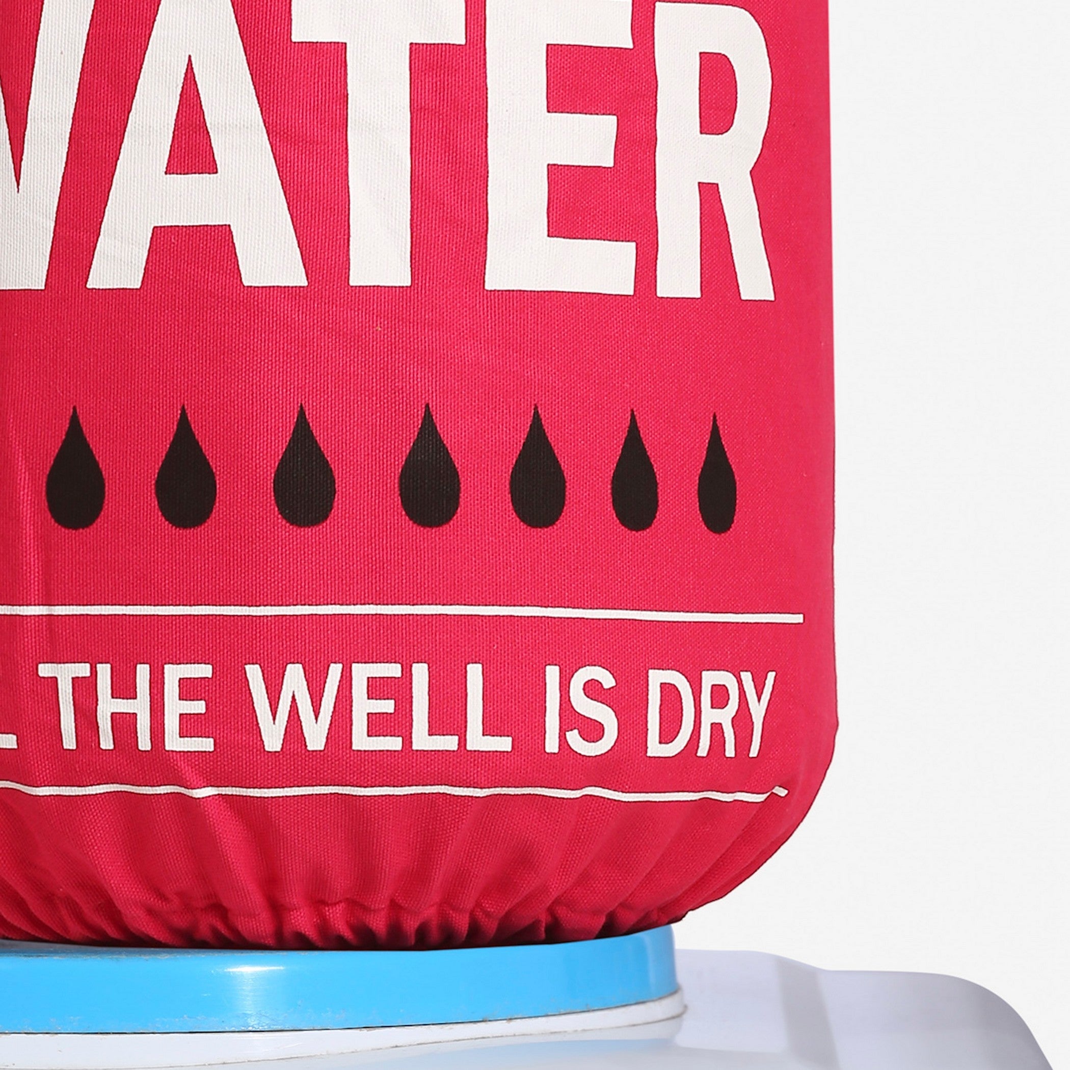 Worth of Water Quote Printed Water Dispenser Bottle Cover - 20 Litre