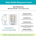 Floral Vine Printed Water Dispenser Bottle Cover - 20 Litre