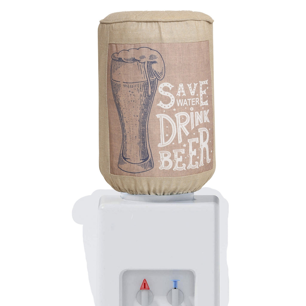 Save Water Drink Beer 20 Litre Water Dispenser Bottle Cover - Reusable Fabric Dust Protector