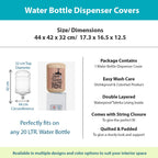 Save Water Drink Wine 20 Litre Water Dispenser Bottle Cover - Reusable Fabric Dust Protector