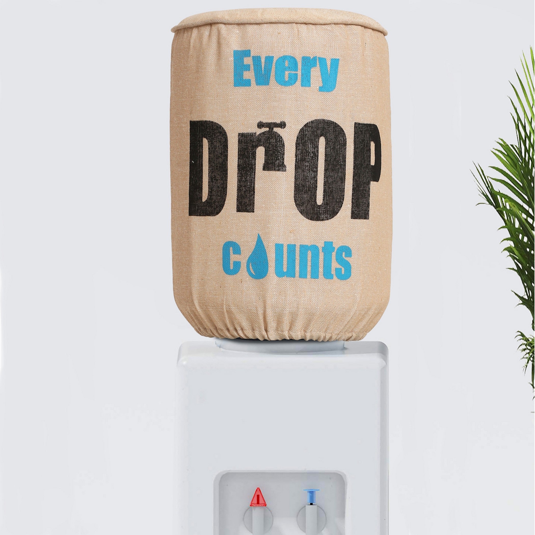 Every Drop Counts 20 Litre Water Dispenser Bottle Cover - Reusable Fabric Dust Protector