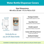 Every Drop Counts 20 Litre Water Dispenser Bottle Cover - Reusable Fabric Dust Protector