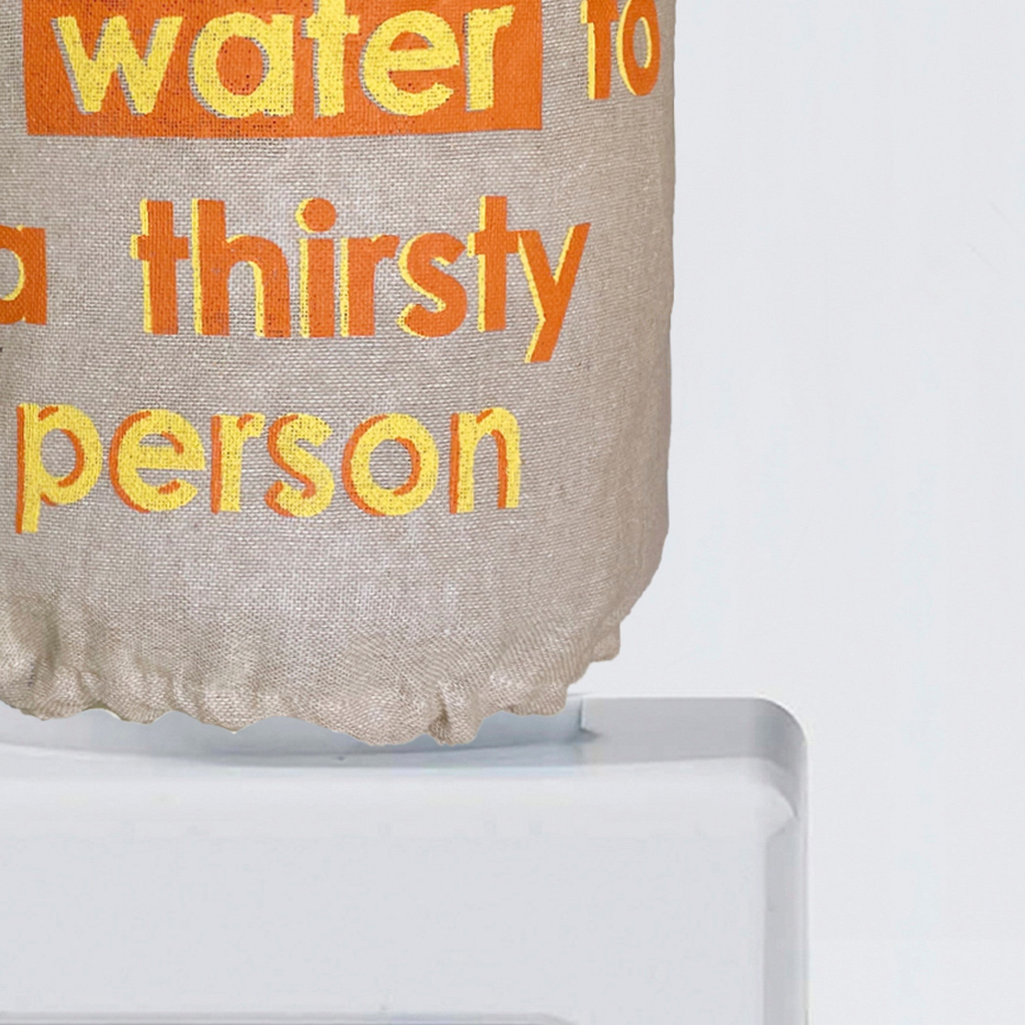 Ask Importance of Water 20 Litre Water Dispenser Bottle Cover - Reusable Fabric Dust Protector