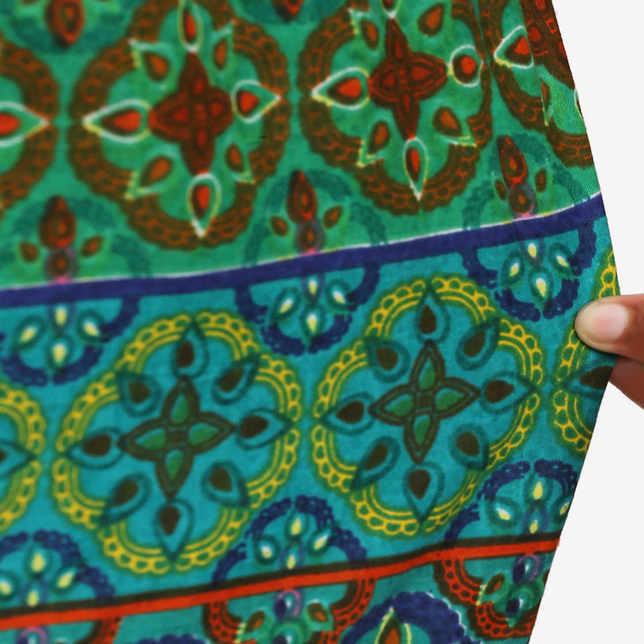 Quilted & Waterproof Water Dispenser 20 Litre Bottle Cover – Multicolor Ethnic Motif Print