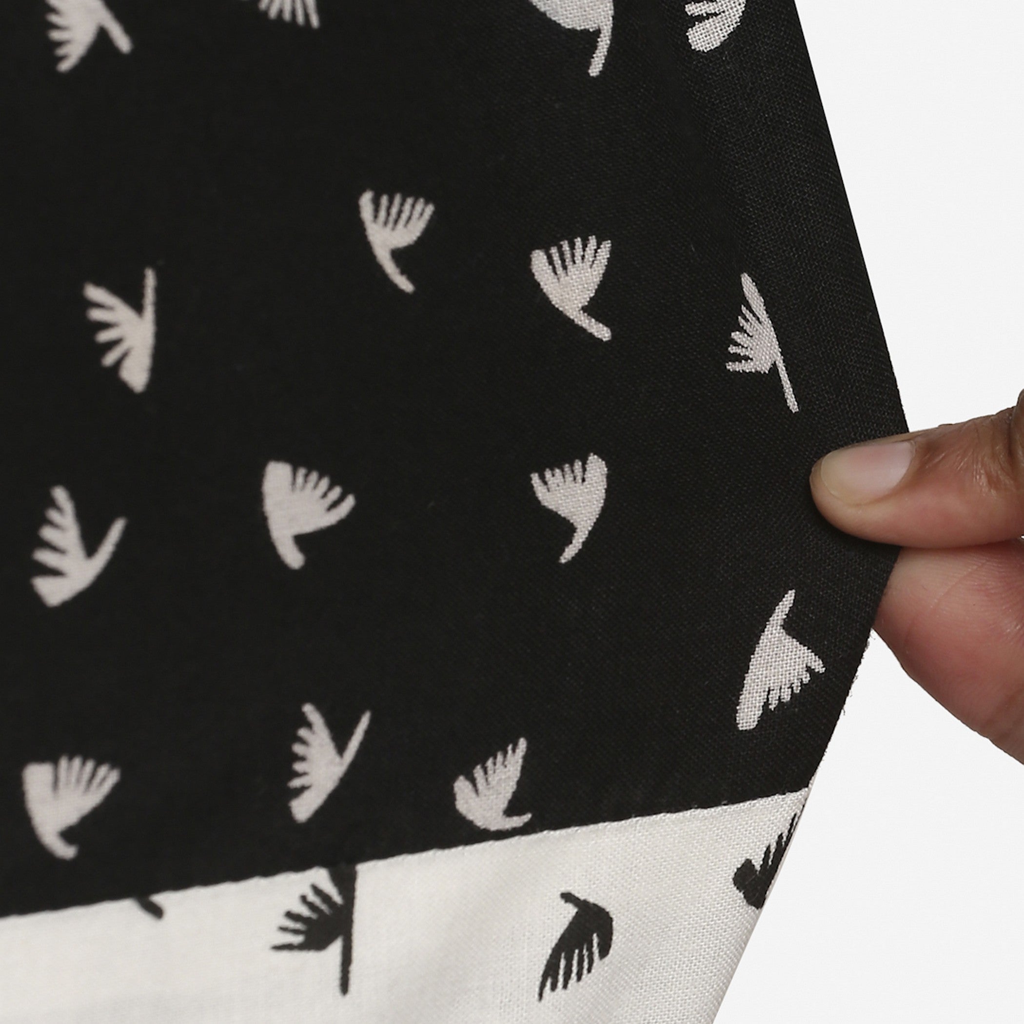 Quilted & Waterproof Water Dispenser 20 Litre Bottle Cover – Black & White Bird Print