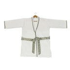 Ultra Soft Terry Bathrobe for Unisex White Shawl Collar Robe Pack of 1