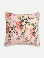 Floral Printed Baby Pink Extra Large Cushion Covers - Set of 2